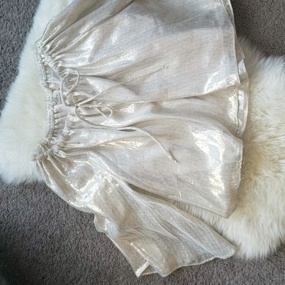 SOLD LoveShackFancy Metallic Off the Shoulder Top - Picture 6 of 7